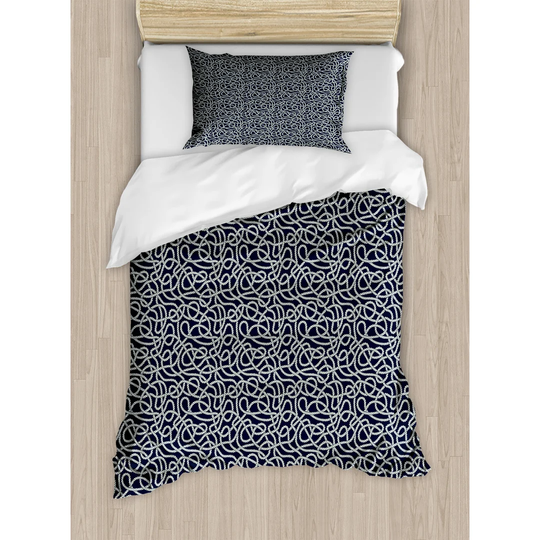 Sanders Black/White 100% Brushed Microfibre Duvet Cover Set