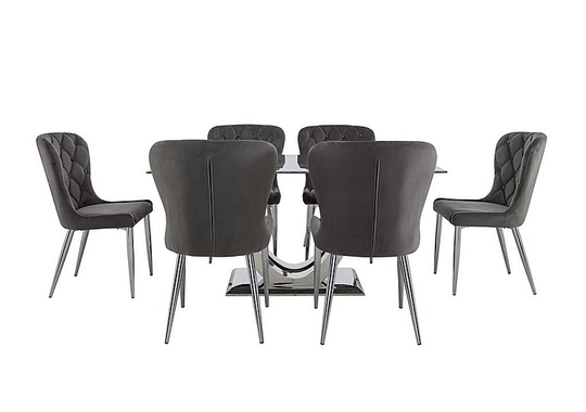 Donnie Dining Table and 6 Chairs