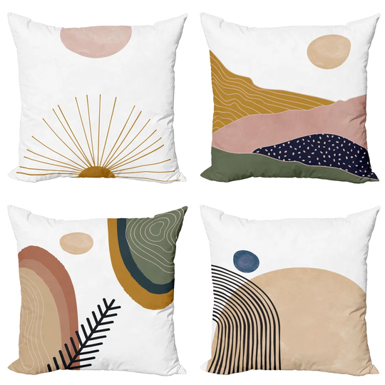 Hidetake Indoor/Outdoor Abstract Square Scatter Cushion Cover