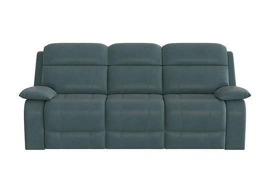 Moreno 3 Seater Leather Sofa - Green- World of Leather