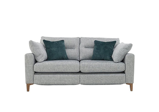 Uniqa 2 Seater Fabric Power Recliner Sofa - Grey