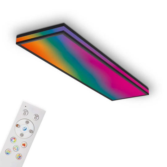 Magic LED panel, CCT control, dimmable, edge light, including remote control, night light, RGB, 100cm