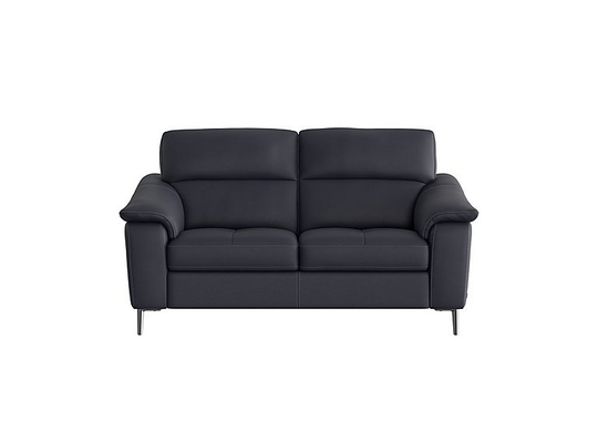 Nicoletti - Maldini 2 Seater Leather Sofa - Blue