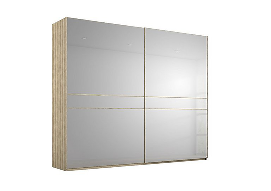 Rauch - Lando Sliding Mirror Wardrobe - 240-cm - Brown