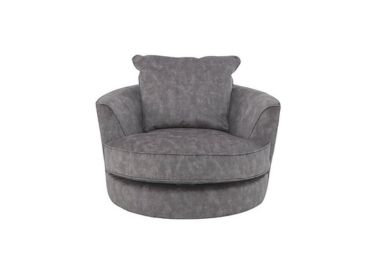 Legend Fabric Swivel Chair - Grey