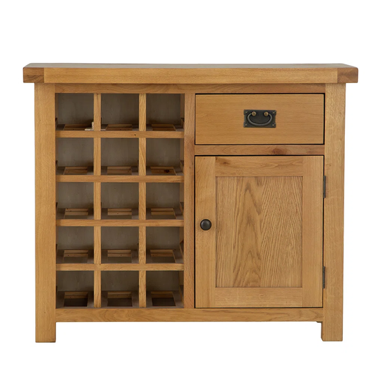 Solid Wood Sideboard With Wine Rack