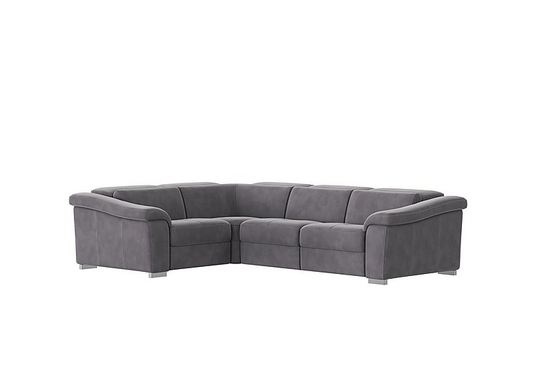 Nicoletti - Galileo Fabric Corner Power Recliner Sofa - Grey