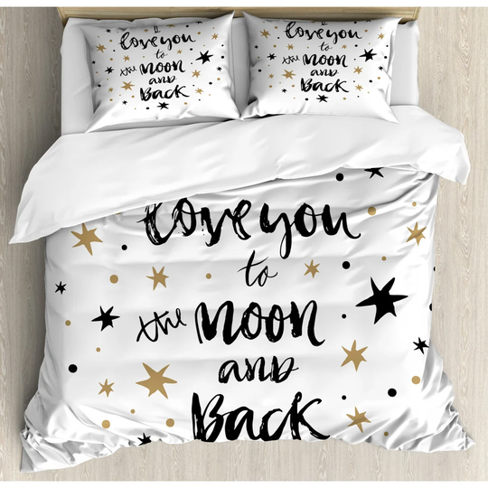 Ripon Black/White Microfibre 350 TC Modern & Contemporary Duvet Cover Set