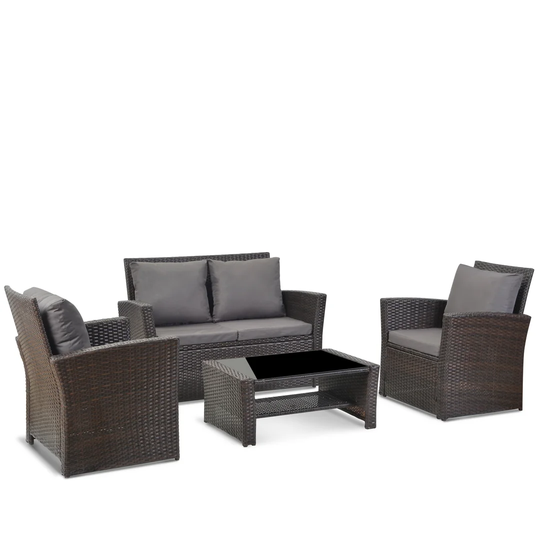 Maynor 4 Seater Rattan Sofa Set