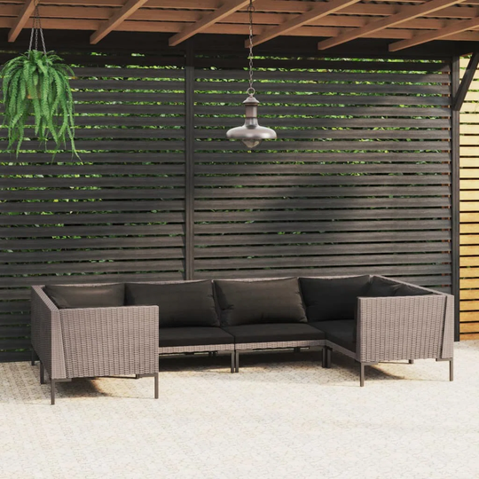 Leartis 280Cm Wide Outdoor Garden Corner Sofa with Cushions