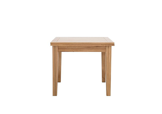 Furnitureland - California Flip Top Solid Oak Extending Table - Brown
