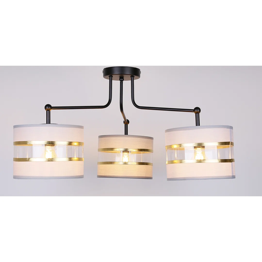 3-Light 72cm Semi Flush Mount