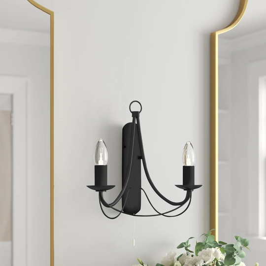 Arness 2 - Light Dimmable Candle Wall Light