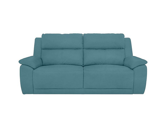 Utah 3 Seater Fabric Sofa - Blue