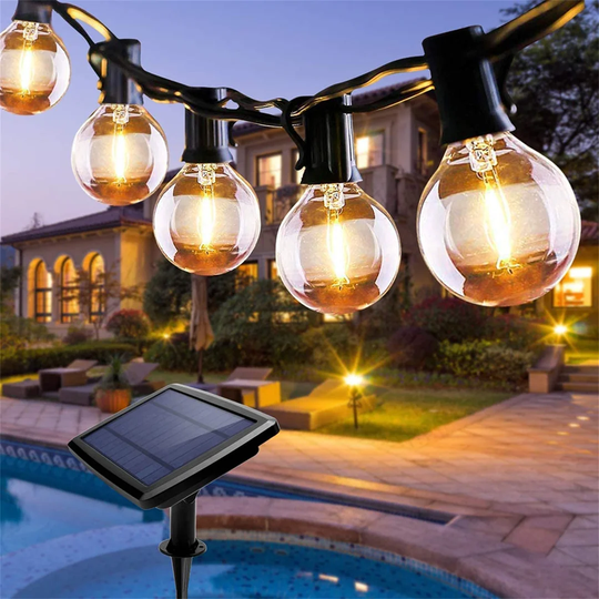 Janey 760m Solar Powered 27 - Bulb Festoon Lights String Light (End to End Connectable)