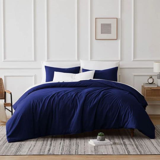Microfibre 200 TC Plain Duvet Cover Set