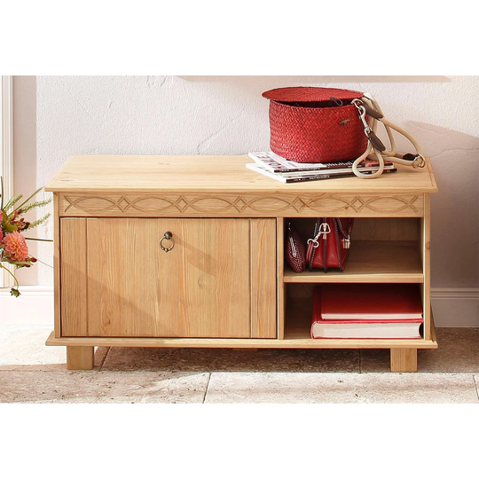 Barboza Wood Storage Bench