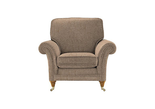Parker Knoll - Burghley Fabric Armchair - Brown