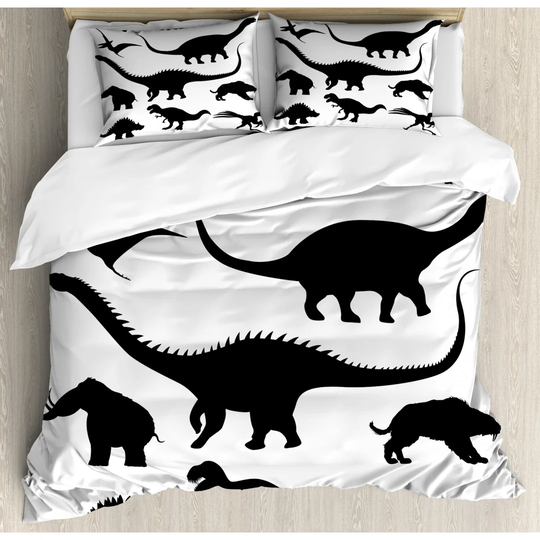 Westboro Black/White Microfiber 350 TC Modern & Contemporary Duvet Cover Set