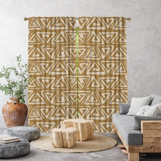 Mancha Semi Sheer Curtains
