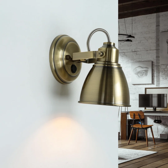 Southam 1 - Light Bronze Wall Spotlight