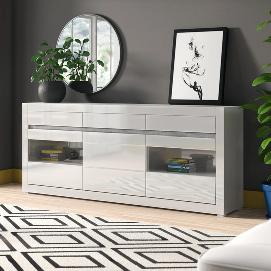 Luann 217 Cm 3 Drawer Sideboard
