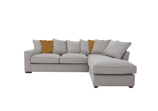 Cory Fabric Corner Chaise Scatter Back Sofa Bed