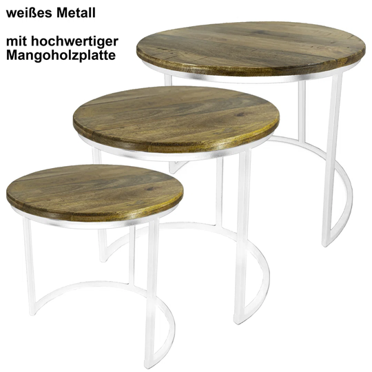 Natural Coffee Table Set