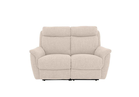 Orlando 2 Seater Fabric Power Recliner Sofa with Power Headrests - Cream