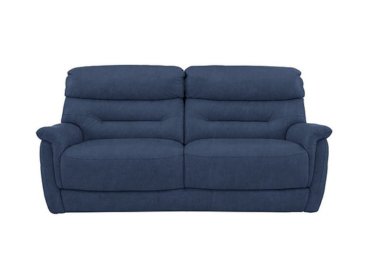Chicago 3 Seater Fabric Sofa - Blue