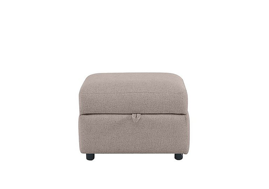 Uniqa Fabric Storage Stool - Beige