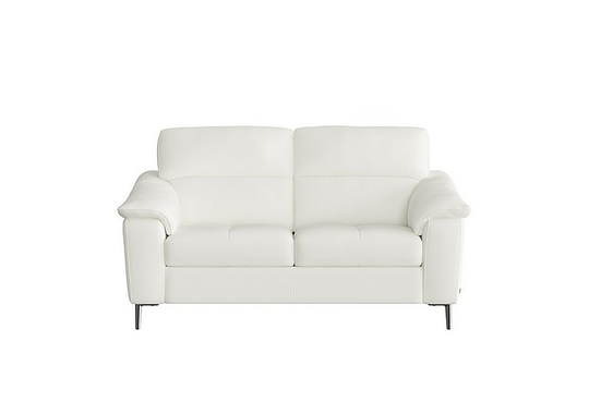 Nicoletti - Maldini 2 Seater Leather Sofa - White