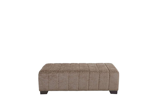 Boutique Lavish Fabric Bench Stool - Brown