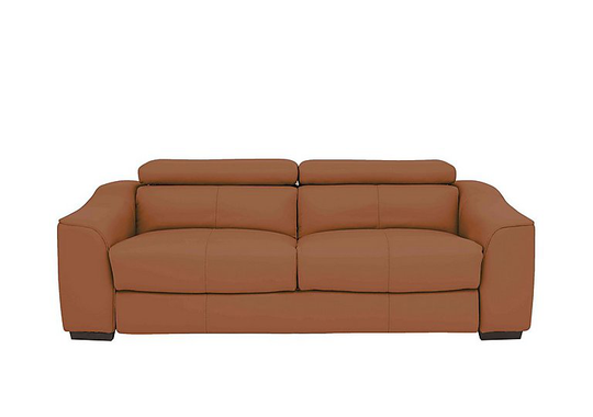 Elixir 3 Seater Leather Sofa Bed - Brown- World of Leather