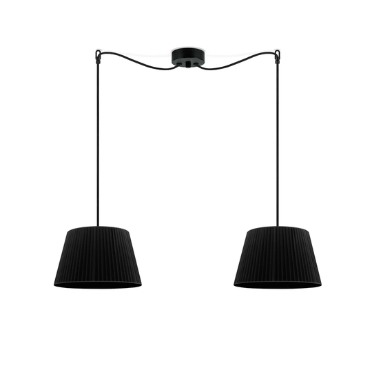 Kami 2 -Light Cone Pendant with Wrought Iron Accents
