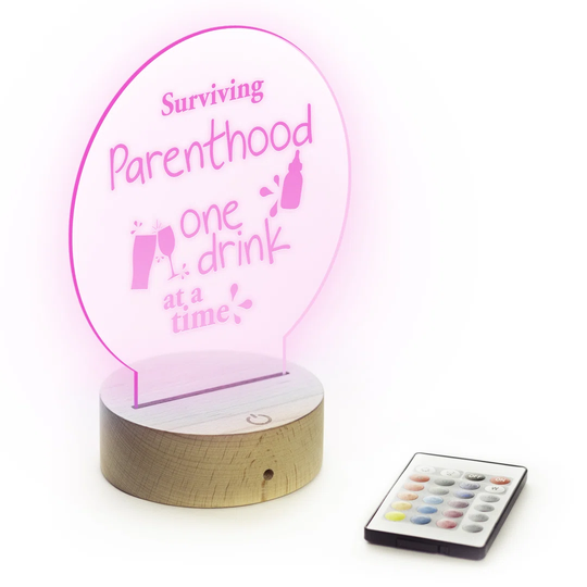 LED Colour Changing Bar Light: Surviving Parenthood One Drink At A Time Design