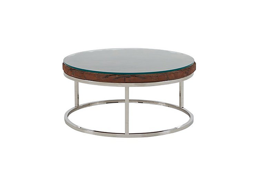 Chennai Round Coffee Table - Brown