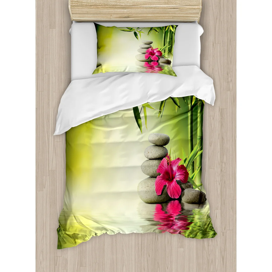 Singletary Green 100% Brushed Microfibre Duvet Cover Set