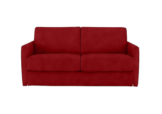 Nicoletti - Alcova 2 Seater Fabric Sofa with Slim Arms - Red