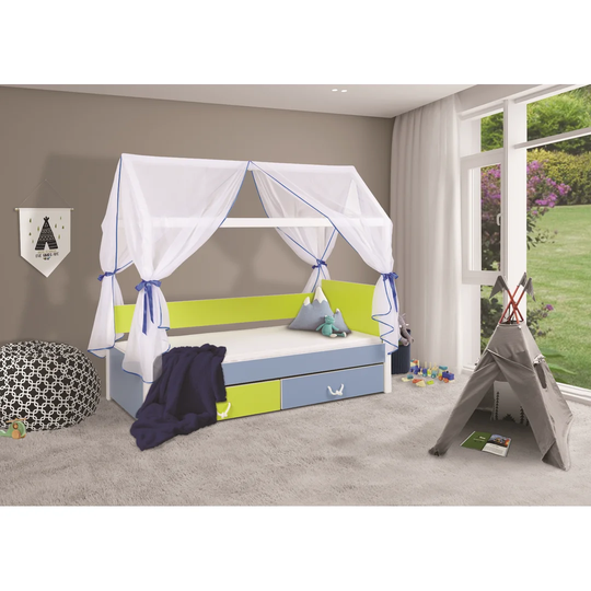 Moton House Bed with Drawers