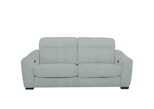 Cressida 3 Seater Fabric Recliner Sofa - Blue