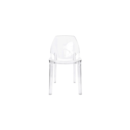 Set Of 4 WATSON Chairs In Transparent Polypropylene Stackable