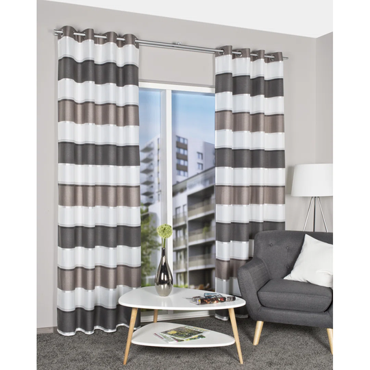 Zachariah Eyelet Room Darkening Single Curtain