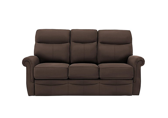 G Plan - Avon Small 3 Seater Leather Sofa - Brown