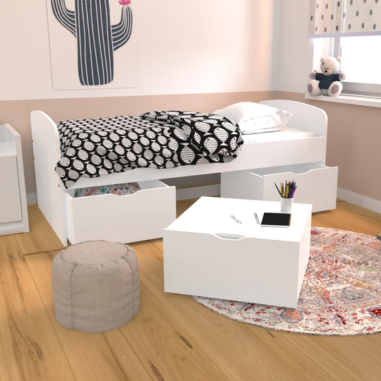 Idora 90 x 190cm Cabin Bed with Drawers