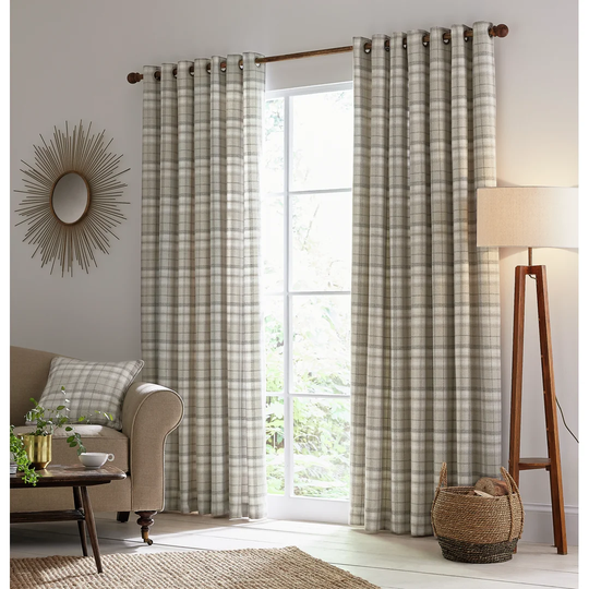 Harriet Lined Eyelet Room Darkening Curtains
