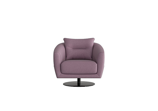 Nicoletti - Mimmo Fabric Swivel Chair - Purple
