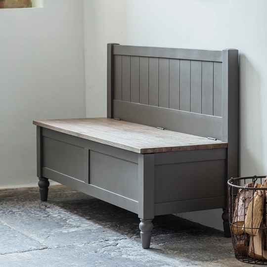 Litchfield Wood Storage Bench
