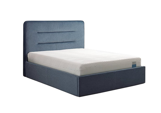 TEMPUR - Linear Ottoman Bed Frame - Double - Blue