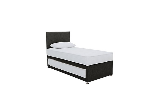 Highgrove - Stayover Guest Bed with Illusion Headboard - Grey